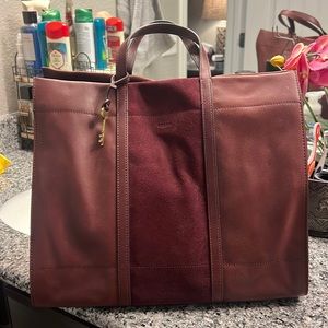 FOSSIL Carmen large tote bag with shoulder strap, like new